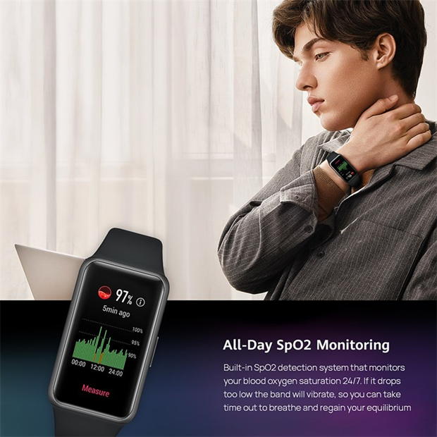 Electronics - Huawei - HUAWEI Band 6 Graphite Black